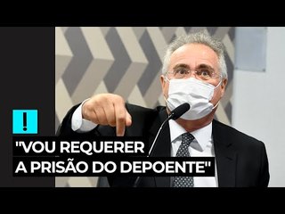 "Vou requerer a prisão do depoente", diz Renan Calheiros a Wajngarten