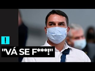 "VÁ SE F****", DIZ FLÁVIO BOLSONARO PARA RENAN CALHEIROS