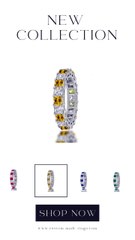 99 custom made unique stackable alternating asscher cut sapphire and diamond eternity ring