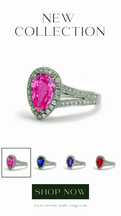 13 custom made sapphire and diamond vintage halo engagement rings