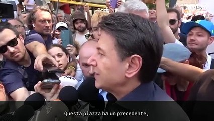 Conte, "c'e' un popolo che dice no alla corsa al riarmo"