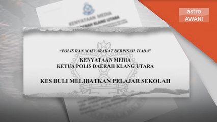 Polis siasat kejadian buli dalam tandas sekolah menengah di Klang