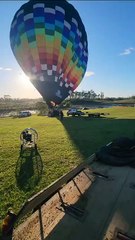 Início do voo de balão que terminou em tragédia em Praia Grande