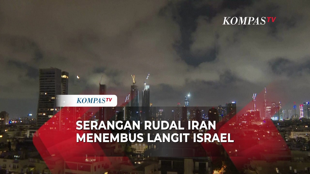 Serangan Rudal Iran Menembus Langit Israel, Sirine Bunyi di Tel Aviv