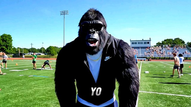 Messi vs Ronaldo? Gorilla Asks Strangers in Public! 🦍⚽ | USA Street Interview