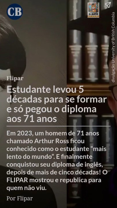História do homem que demorou 50 anos para ganhar um diploma