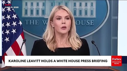 BREAKING NEWS_ Karoline Leavitt Reads New Statement From Trump About Plans For Iran