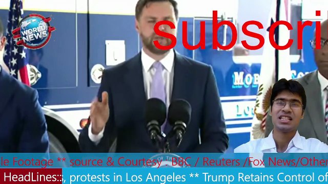 JD Vance delivers remarks on ICE raids, protests in Los Angeles . MHM NEWS