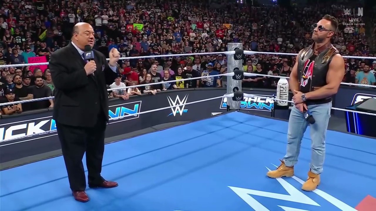 WWE Smack Down _June 20, 2025 - Paul Heyman warns LA Knight seeking vengeance daring to call out Seth Rollins