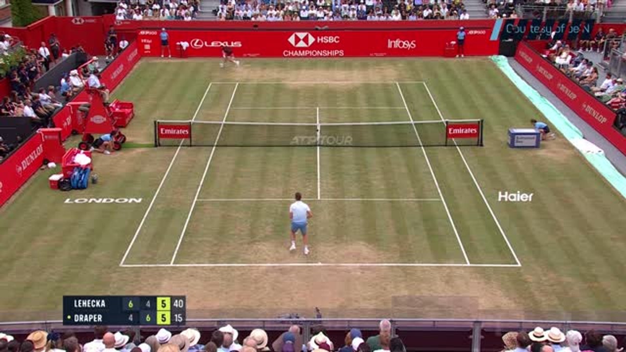Draper smashes racket in rage as Queen's dreams...