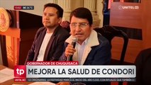 Gobernador Condori presenta una evolución favorable, pero aún no se lo puede declarar al “fuera del estado crítico”