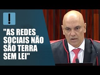 "No Brasil, as milícias digitais são combatidas", diz Alexandre de Moraes
