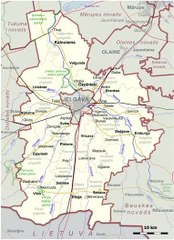 Map of Jelgava Municipality. Peta Munisipalitas Jelgava. Jelgava Municipality Map. Map of Municipality of Jelgava. Municipality of Jelgava Map. Jelgavas novada karte. Carte de la municipalité de Jelgava. Mapa do Município de Jelgava. エルガヴァ市の地図. 葉爾加瓦市鎮旗幟