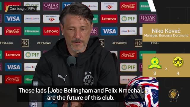 Bellingham and Nmecha 'the future' of Dortmund - Kovac