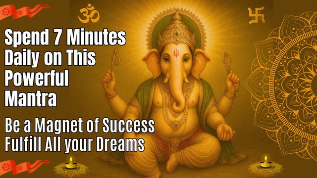 Ancient Hindu Mantra for Success & Removing Obstacle | Ganesh Ji Mantra 21 Times in 7 Minutes | Powerful Mantra