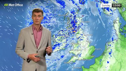 Met Office Sunday morning weather forecast 22/06/2025