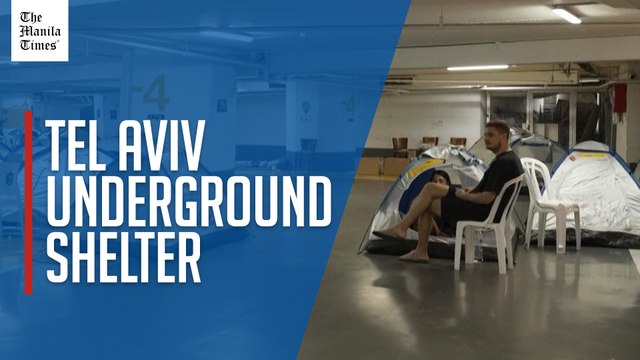 Shopping mall parking lot turns underground shelter in Tel Aviv