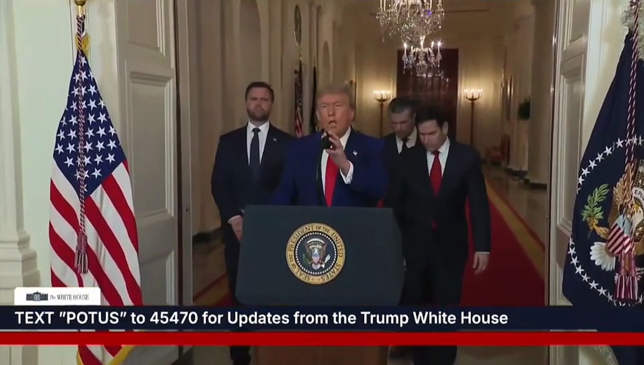 Mensaje de Donald Trump a la nación tras ataque a Irán