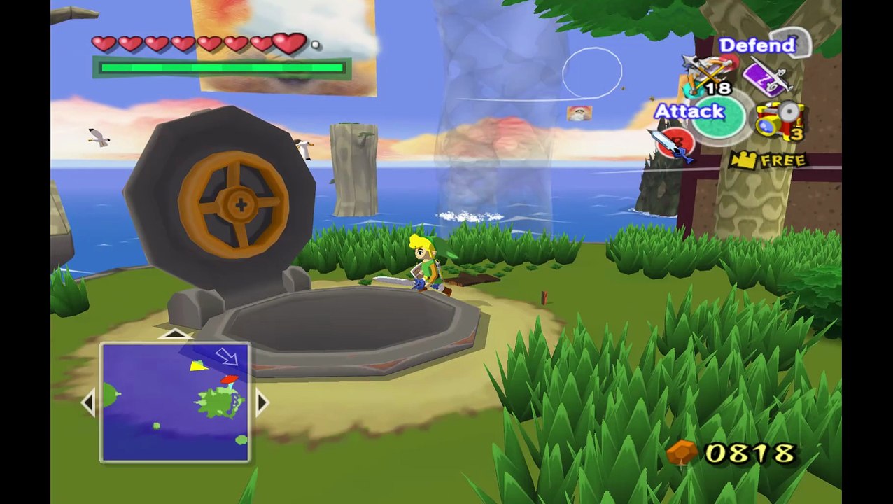 Wind Waker. testing long.bmd texture on clouds in the skybox