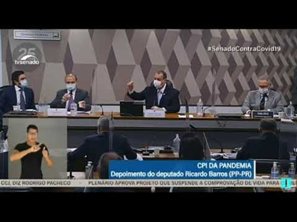Aziz diz que Barros foi chamado à CPI porque Bolsonaro não desmentiu Luis Miranda