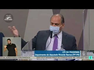 "Luis Miranda fez um teatro e levou uma foto minha ao presidente", diz Ricardo Barros