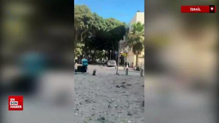 İran'ın vurduğu İsrail'de yıkım manzaraları