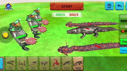 Trex vs Spinosaurus Fight | Animals vs Dinosaurs Fight | Godzilla vs King Kong Fight | Slowly Gamerz
