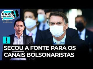 Secou a fonte para os canais bolsonaristas