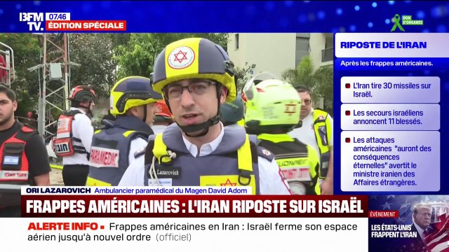 Frappes iraniennes sur Israël: un missile a touché un complexe résidentiel israélien