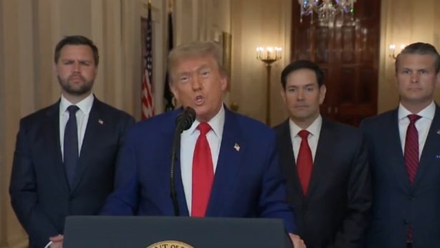 Watch Donald Trump’s speech in full as president claims Iran nuclear sites have been ‘obliterated’ in US missile attack