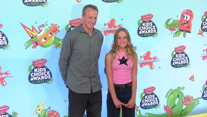 Tony Hawk and Katelyn West 2025 Kids' Choice Awards Orange Carpet