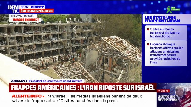 Frappes iraniennes sur Israël: Les dégâts sont énormes , indique Arie Levy, président de Sauveteurs sans Frontières