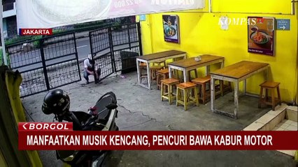 Manfaatkan Musik Kencang, Pencuri Bawa Kabur Motor Milik Karyawan Kedai Mie Ayam