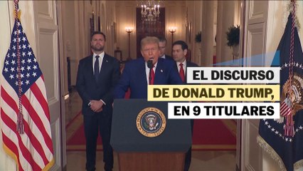 Las claves del discurso de Trump tras bombardear Irán