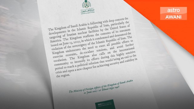 Arab Saudi seru redakan ketegangan, kutuk serangan ke atas Iran