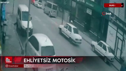 Bursa’da ehliyetsiz sürücünün kazası