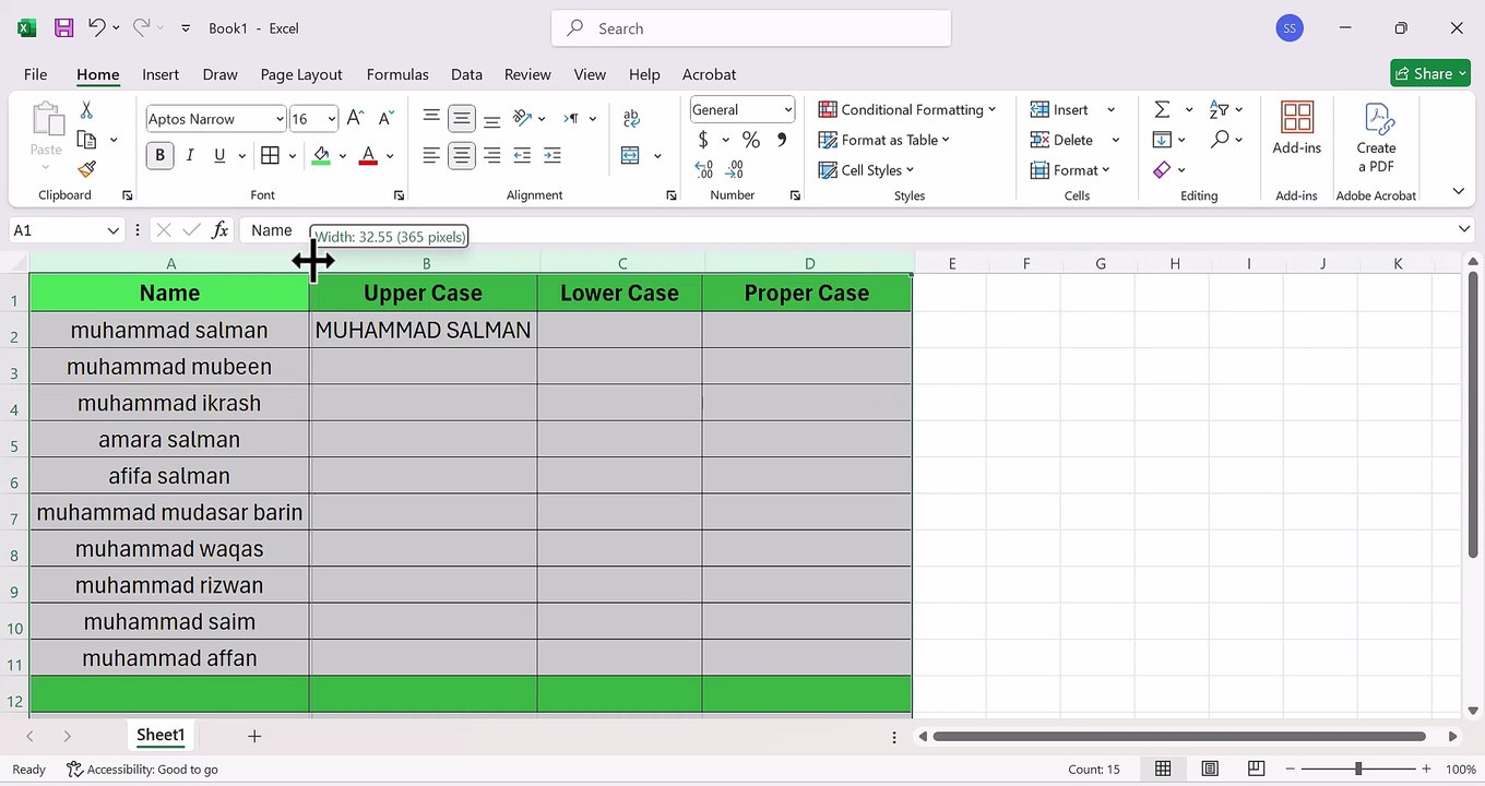 Change Text Case in Excel Using UPPER, LOWER & PROPER Formulas | Easily Convert Text Case in Excel – UPPER, LOWER & PROPER