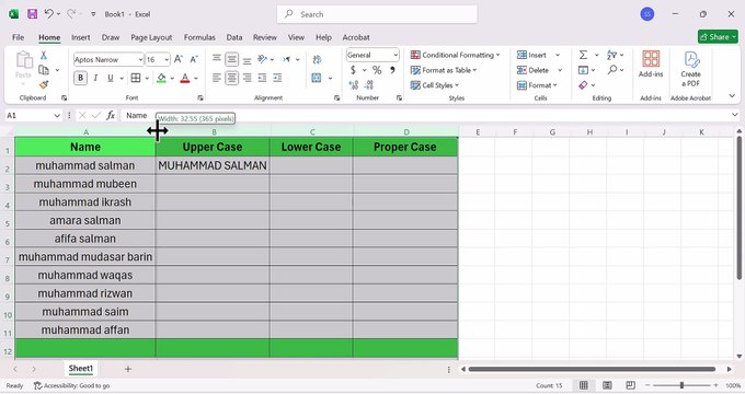 Change Text Case in Excel Using UPPER, LOWER & PROPER Formulas | Easily Convert Text Case in Excel – UPPER, LOWER & PROPER