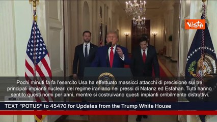 Usa bombardano tre siti nucleari in Iran, Trump: "Ora la pace o ci sarà una tragedia"