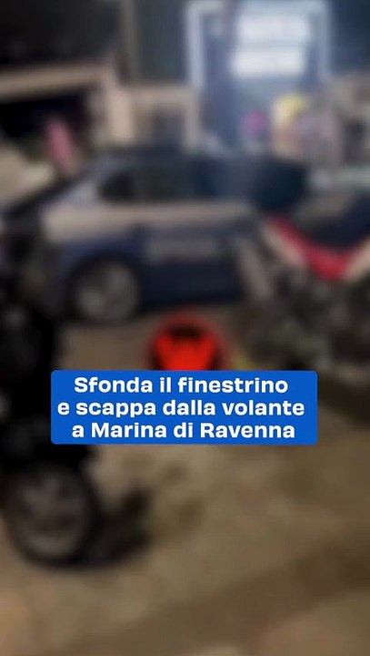 Sfonda il finestrino e scappa dalla volante a Marina di Ravenna