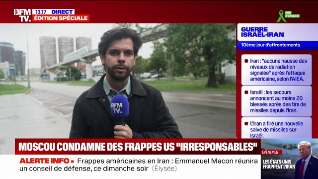 Frappes américaines en Iran: Moscou condamne les attaques irresponsables des États-Unis