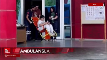 Afyonkarahisar’da aday YKS’ye 2 gün boyunca ambulansla götürüldü