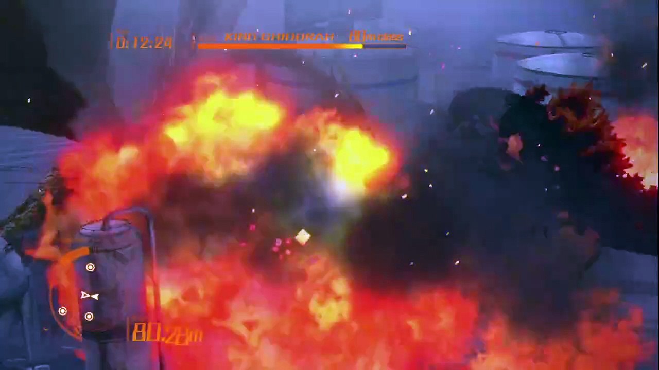 Godzilla PS3 - Burning Godzilla 1989 (Battle Mode Part 1)