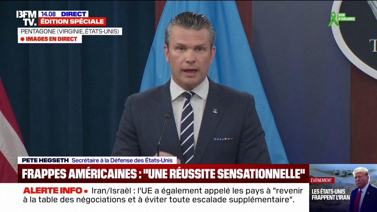 Frappes américaines en Iran: Pete Hegseth, secrétaire à la Défense des États-Unis, indique que "les États-Unis ne recherchaient pas la guerre"