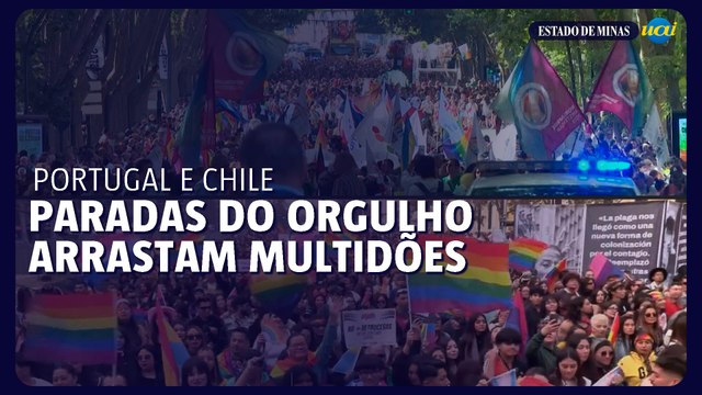 Paradas do Orgulho em Portugal e Chile arrastam multidões
