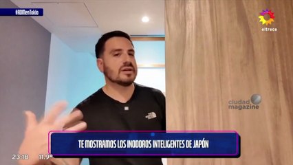 Fede  Bal se grabó usando un inodoro inteligente en Tokio