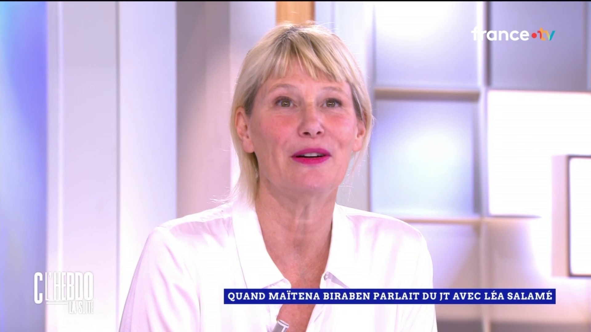 VOICI - C l'hebdo : Maïtena Biraben réagit à l'arrivée de Léa Salamé au 20h  de France 2