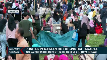 Puncak Perayaan HUT ke-498 DKI Jakarta, Dimeriahkan Pertunjukan Seni dan Budaya Betawi