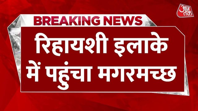 वडोदरा में बारिश के साथ रिहायशी इलाकों में घुसे मगरमच्छ, रेस्क्यू जारी, देखें