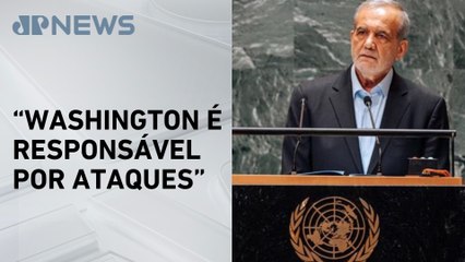 Presidente do Irã afirma que EUA se juntaram à guerra e está por trás de ações militares de Israel